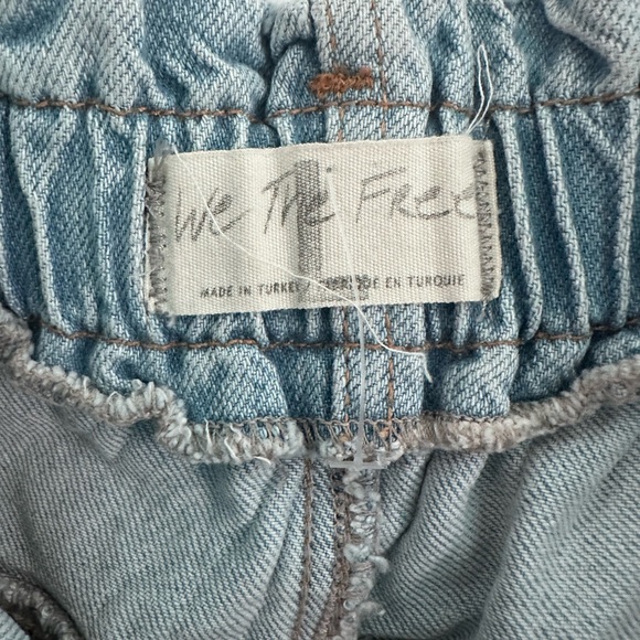 Free People cinched elastic waist jeans - Picture 2 of 2